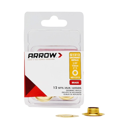 Arrow Fastener Grommet Refills 1/2", 12PK G1212